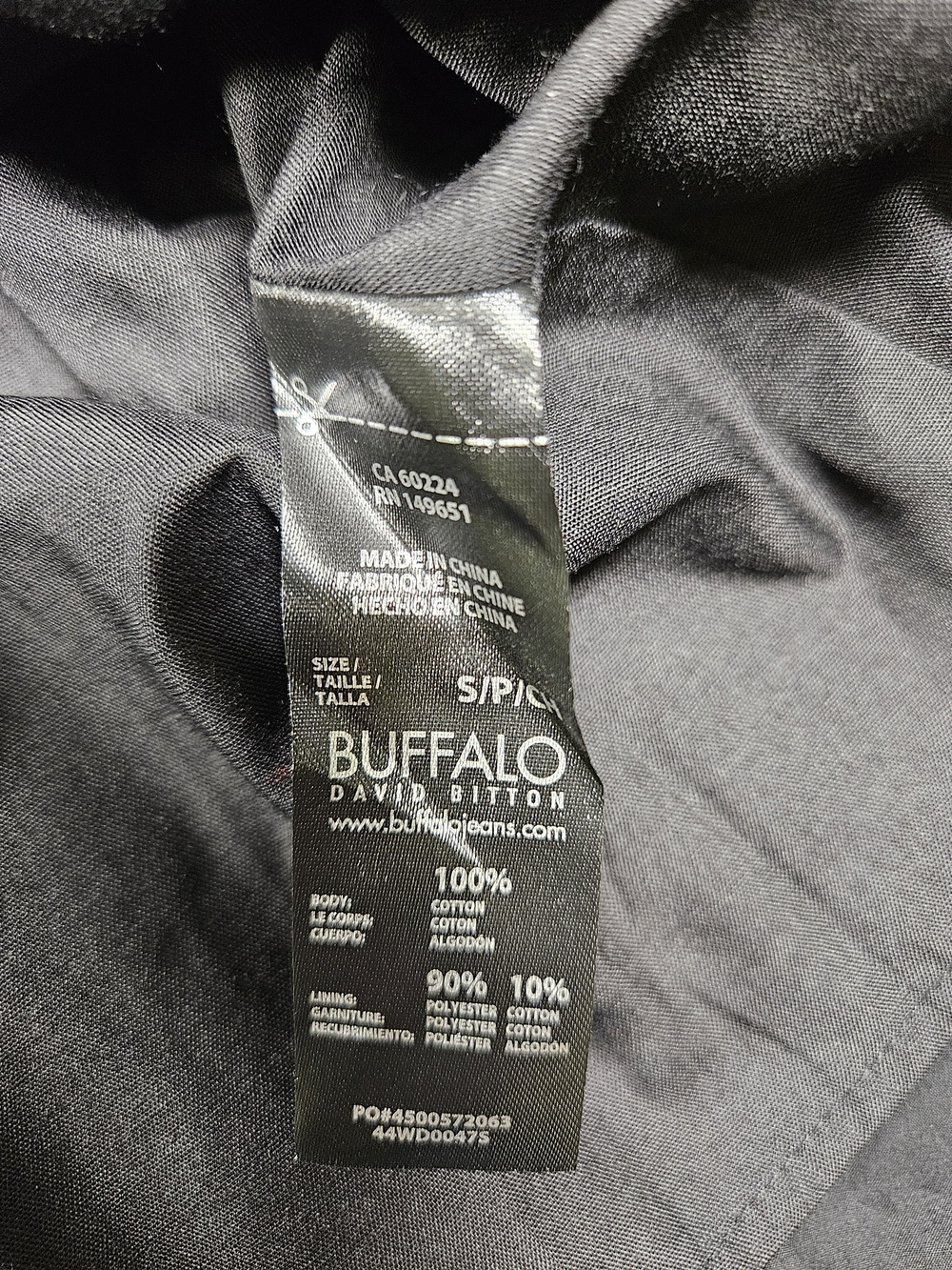 NWT Size Small Buffalo David Bitton Black Smocked Ruching Midi Dress Cotton - Picture 10 of 12